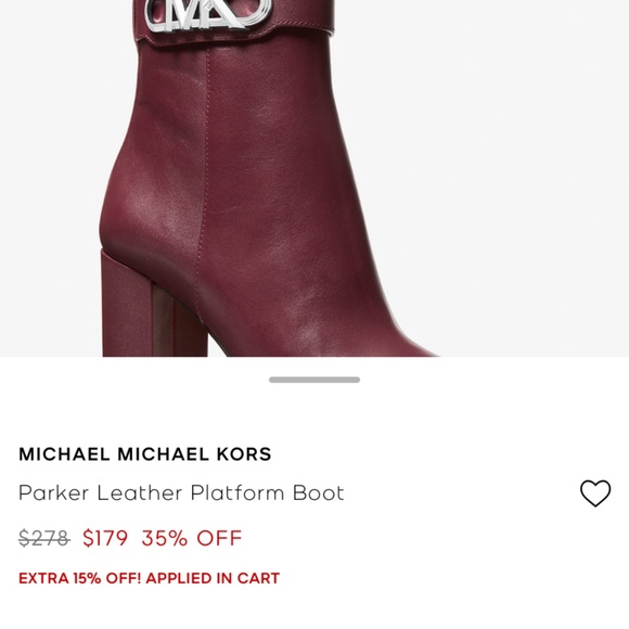 Michael Kors Parker Leather Boot - Picture 2 of 6
